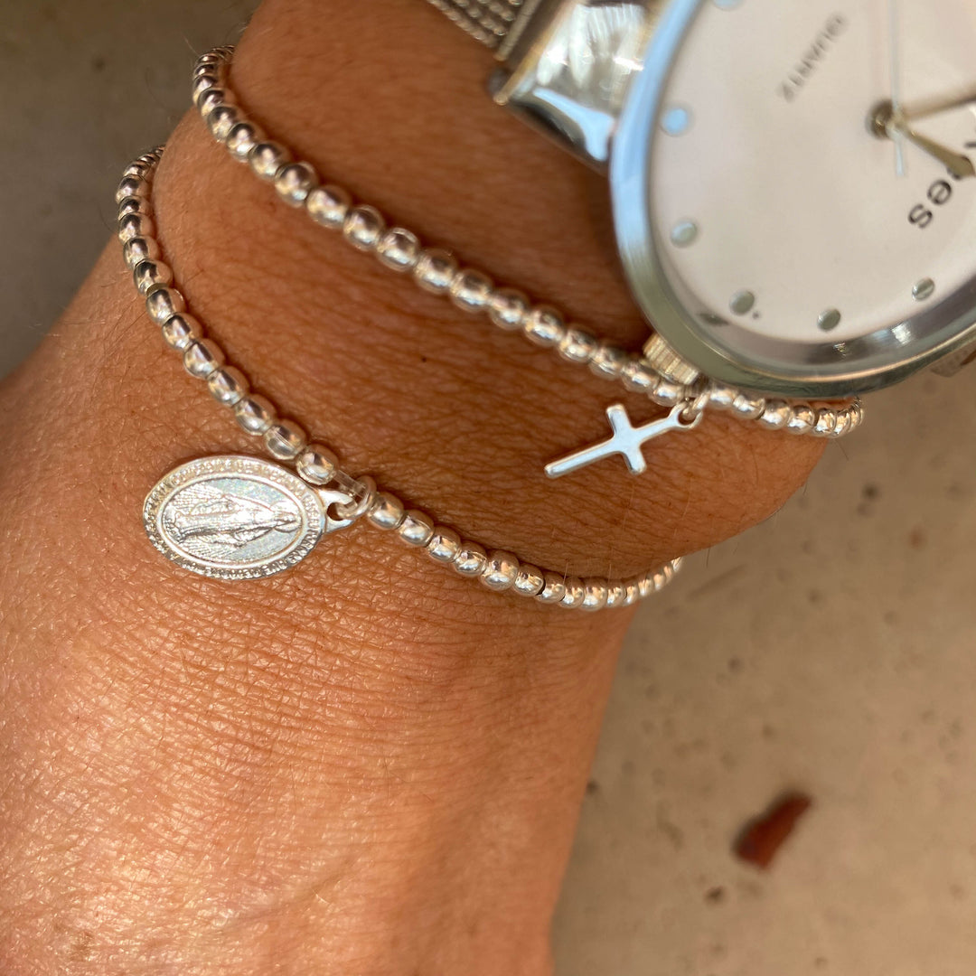 Pulsera Roundmost Cross Silver